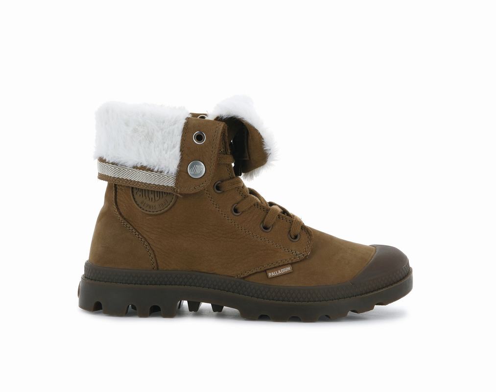 Palladium Baggy Nbk Wt Mens Boots Dark Brown Australia [DSGKNC-892]